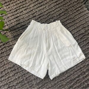 Princess Polly high waisted linen shorts